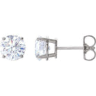 Diamond stud earrings in white gold setting from our jewelry brand's exquisite collection.