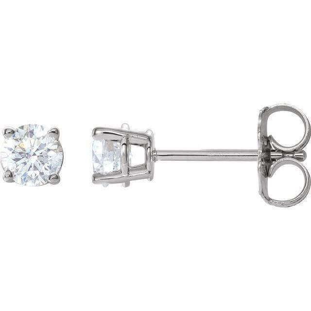 Diamond stud earrings for women, elegant and timeless jewelry piece.