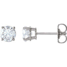 Dazzling white gold diamond stud earrings from our exclusive jewelry collection.