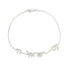 Am Yisrael Chai Hebrew Diamond Bracelet featuring sparkling diamonds and delicate chain from Izakov Fine Jewelry.