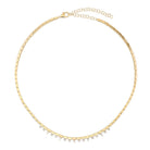 Bars Diamond Drops Necklace from Izakov Fine Jewelry featuring gold bars and diamond accents.