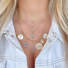 14K Gold Beaded Ball Chain Necklace Izakov Diamonds + Fine Jewelry