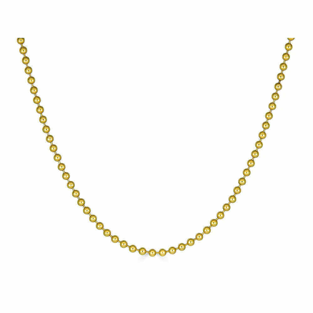 Elegant gold bead necklace from our luxury jewelry collection. Enhance your style with our refined and sophisticated jewelry pieces.