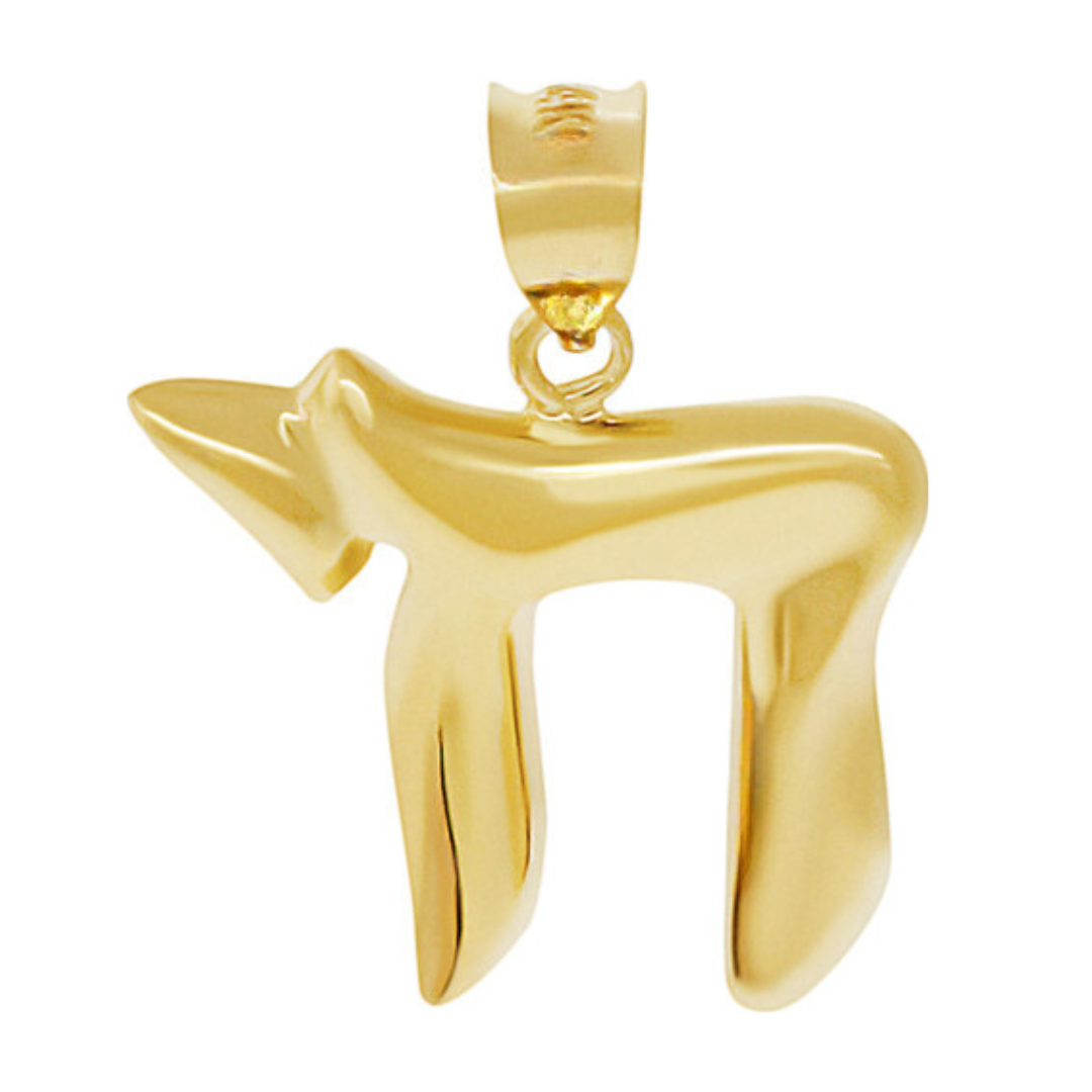 14K Gold Chai Necklace Pendant - Charms & Pendants - Izakov Diamonds + Fine Jewelry