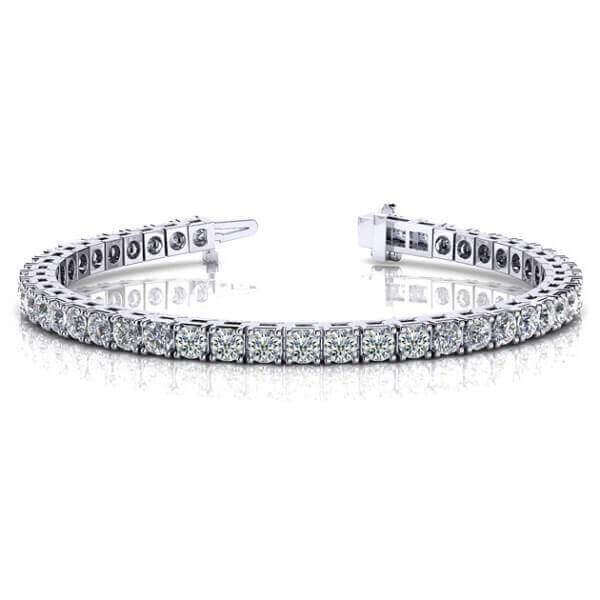 Elegant diamond tennis bracelet with white gold setting from our luxury jewelry collection