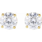 14K Gold Classic Natural Round Diamond Stud Earrings Earrings by Izakov Diamonds + Fine Jewelry | Izakov