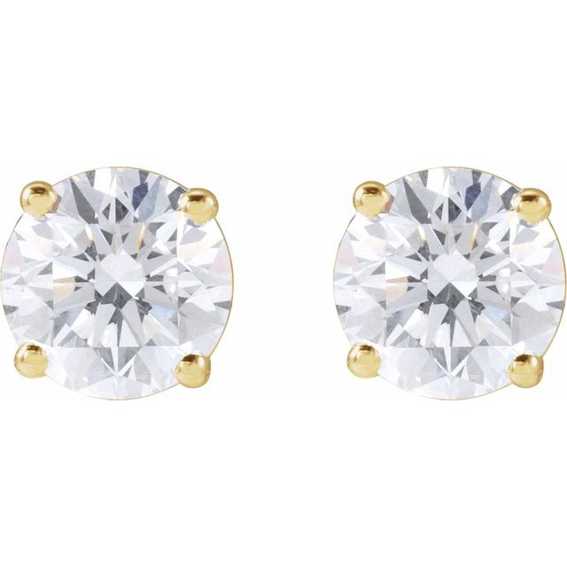 14K Gold Classic Natural Round Diamond Stud Earrings Earrings by Izakov Diamonds + Fine Jewelry | Izakov