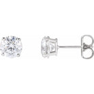 14K Gold Classic Natural Round Diamond Stud Earrings White Gold 0.25 Earrings by Izakov Diamonds + Fine Jewelry | Izakov