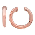 14K Gold Classic Round Ear Cuff Single Rose Gold Earrings by Izakov Diamonds + Fine Jewelry | Izakov