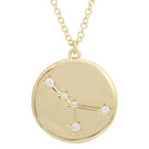 Gold constellation necklace with diamond accents by our jewelry brand.