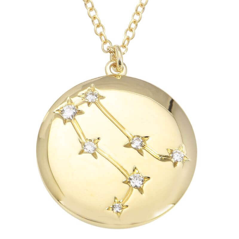 Elegant gold necklace with star and constellation design from our jewelry collection.