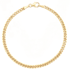 14K Gold Curbed Chain Link Bracelet - Bracelets - Izakov Diamonds + Fine Jewelry