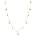 14K Gold Dangling Diamond Star Of David Necklace Yellow Gold Necklaces by Izakov Diamonds + Fine Jewelry | Izakov