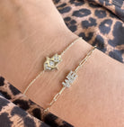 14K Gold Diamond Accented Hamsa Bracelet - Bracelets - Izakov Diamonds + Fine Jewelry