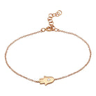 Elegant gold bracelet with Hamsa charm by our jewelry brand for stylish and sophisticated looks