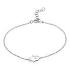 Sterling silver bracelet with Hamsa hand charm from our elegant jewelry collection