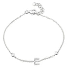 Pave Diamond Initial Bracelet E / White Gold Izakov Diamonds + Fine Jewelry VI