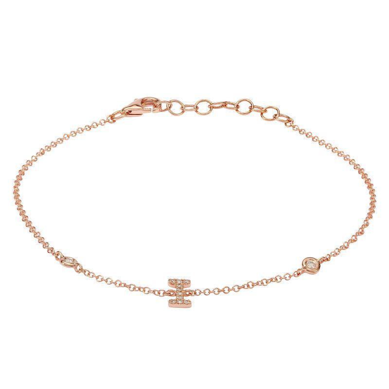 Rose gold delicate bracelet with charm accents from our premium jewelry collection