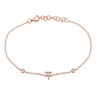 Elegant rose gold bracelet with diamond accents by our jewelry brand