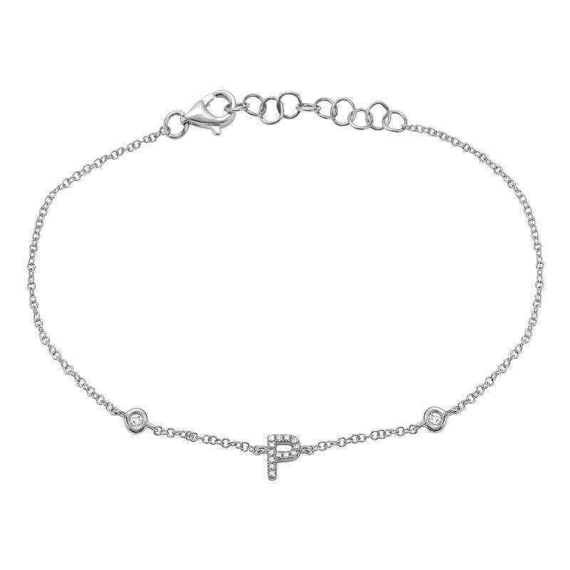 Elegant silver bracelet with small diamond accents from our luxury jewelry collection.