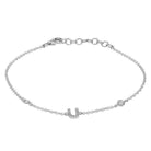 Delicate silver bracelet with charm from our jewelry brand