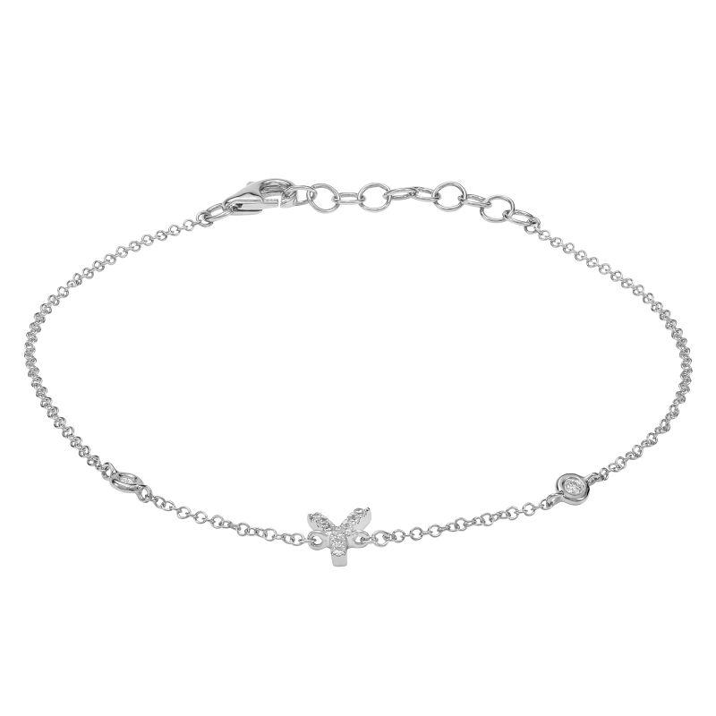 Sterling silver bracelet with cross charm and intricate chain detail from our exclusive jewelry collection.