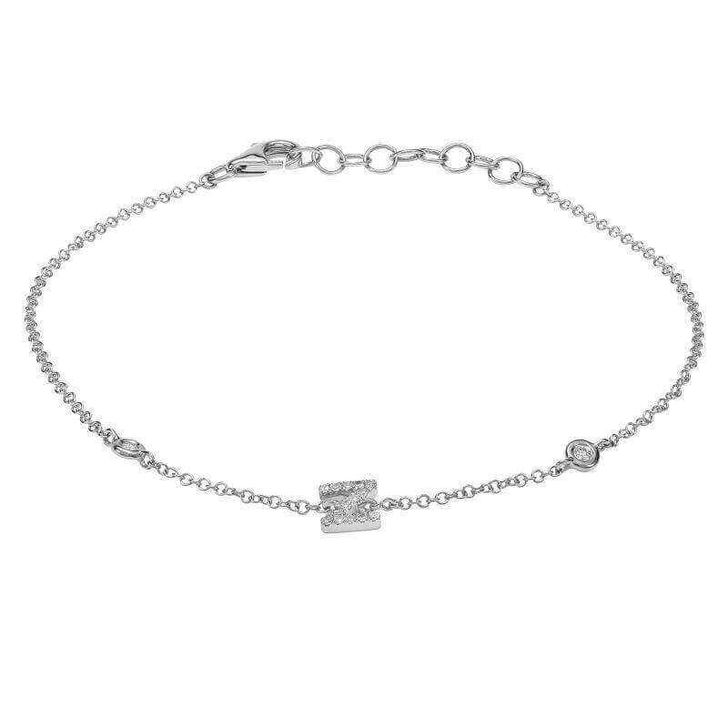 Elegant silver chain bracelet with delicate charm from our luxury jewelry collection