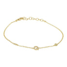 Elegant gold bracelet with delicate charm, perfect for adding a touch of luxury to any outfit from our jewelry brand.