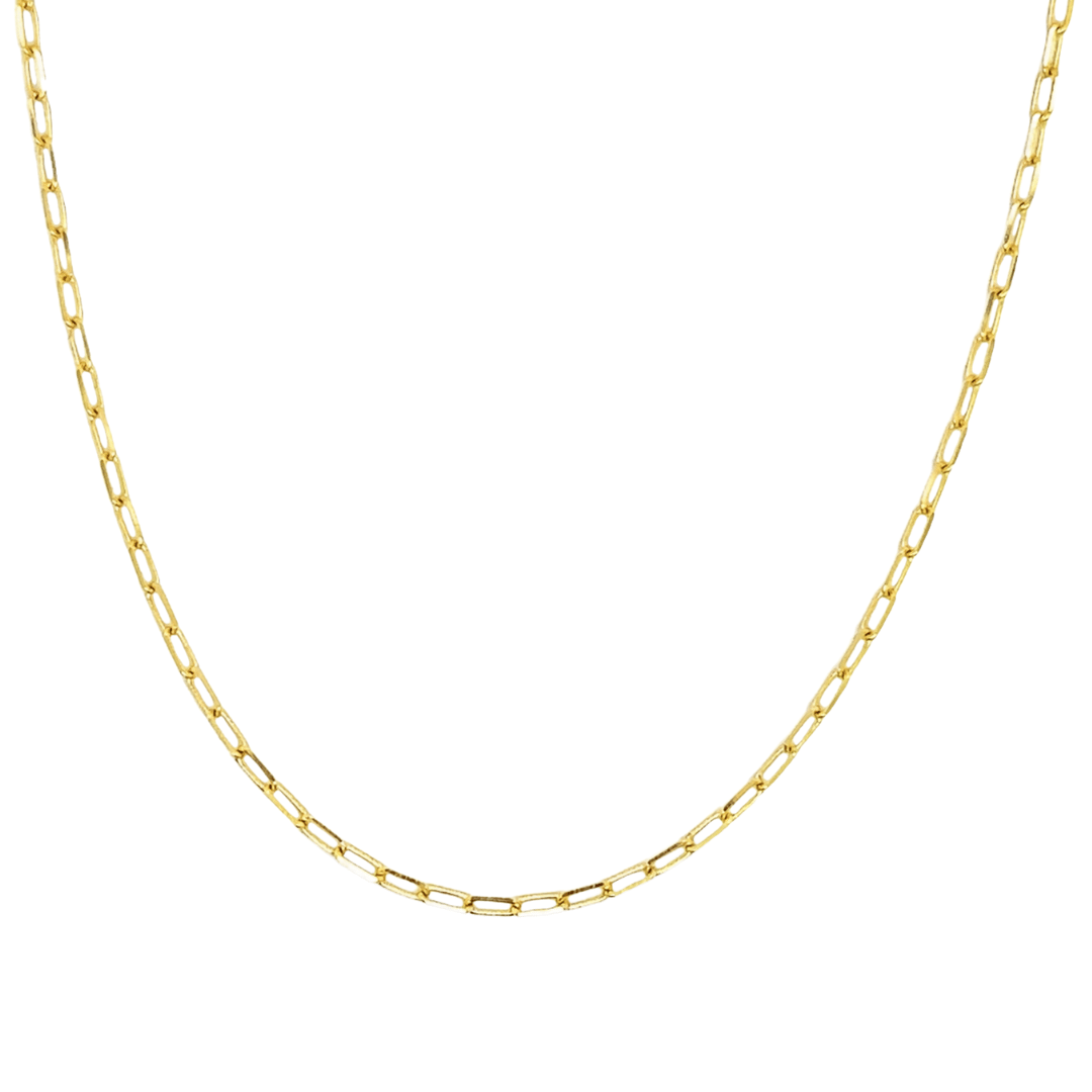 14K Gold Diamond Cut Cable Link Chain Necklace - Necklaces - Izakov Diamonds + Fine Jewelry