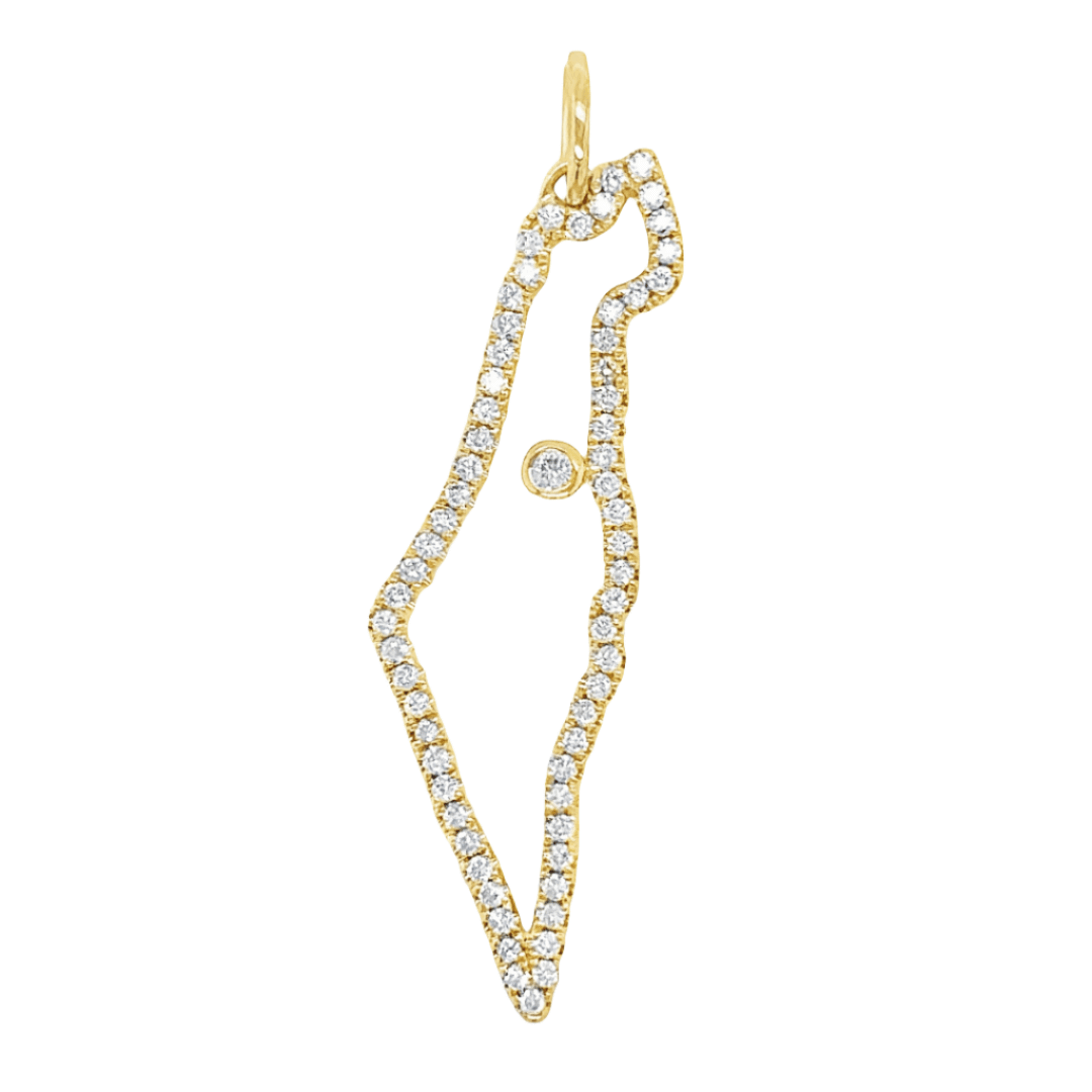 I. REISS Made In Israel 14kt Gold Diamond Clover Ring main image 1