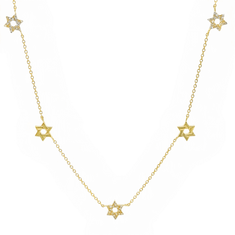 Sophisticated Bar & Pearl Station Necklace 14K Gold - Ruby Lane