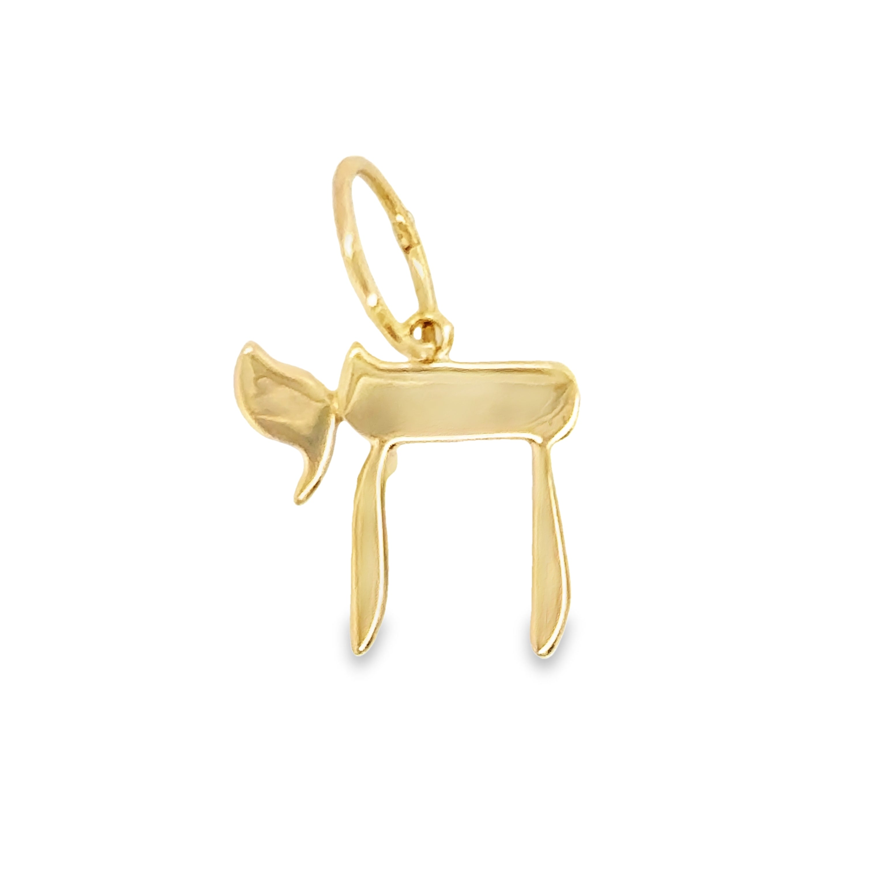 14K Gold Hebrew Chai Necklace Charm Charms & Pendants by Izakov Diamonds + Fine Jewelry | Izakov