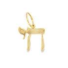 14K Gold Hebrew Chai Necklace Charm - Charms & Pendants - Izakov Diamonds + Fine Jewelry