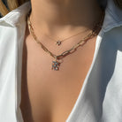 14K Gold Hebrew Love Necklace Charm - Charms & Pendants - Izakov Diamonds + Fine Jewelry