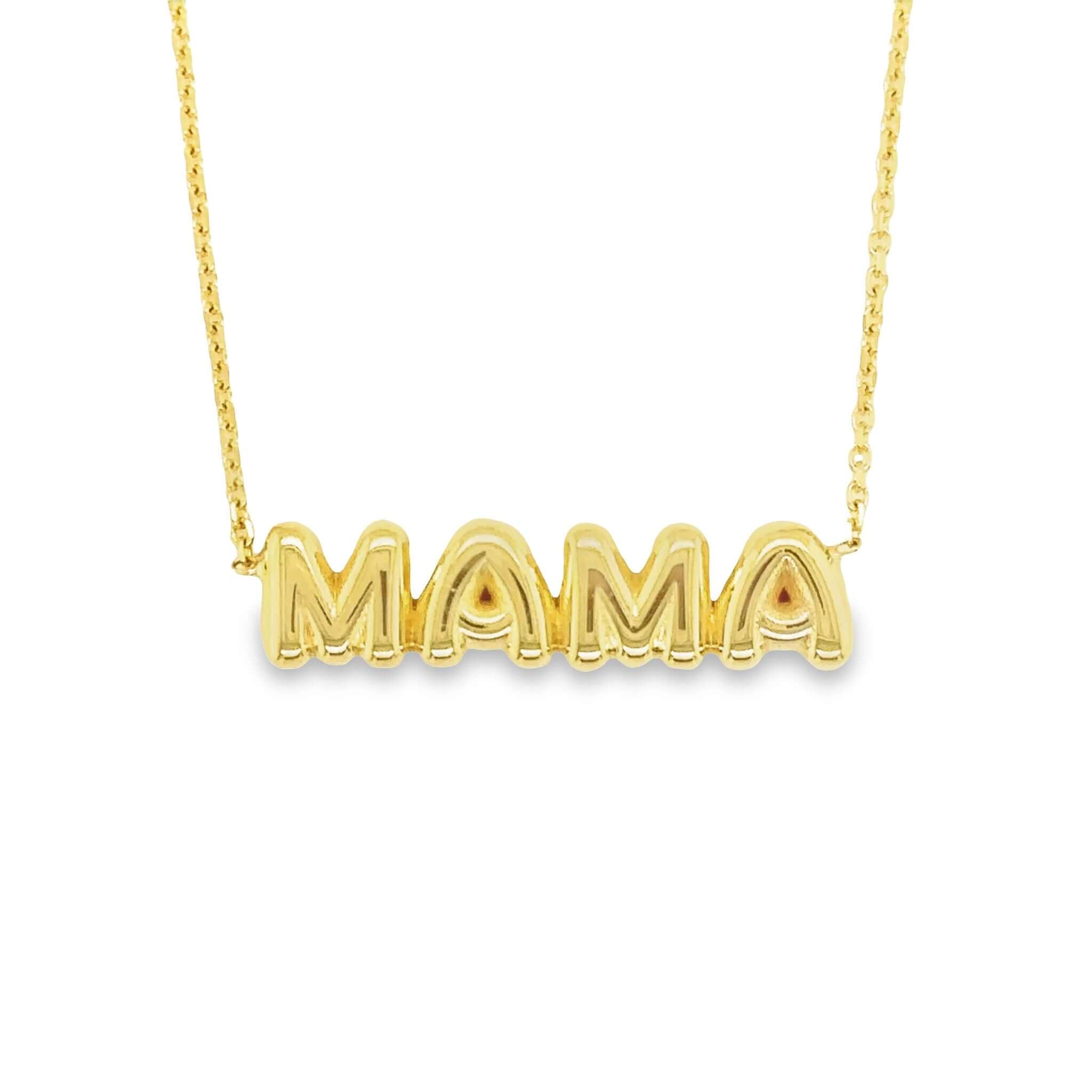 14K Gold Helium Mama Necklace - Necklaces - Izakov Diamonds + Fine Jewelry
