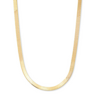 14K Gold Herringbone Chain Necklace 16"-18" Yellow Gold Necklaces by Izakov Diamonds + Fine Jewelry | Izakov