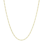 14K Gold Figaro Chain Necklace S (2mm) / 16" / Yellow Gold Izakov Diamonds + Fine Jewelry