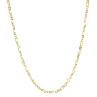 14K Gold Figaro Chain Necklace M (2.6mm) / 16" / Yellow Gold Izakov Diamonds + Fine Jewelry