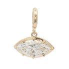 Multi Prong Set Lab Diamond Pendant showcasing a lab-grown diamond in 14K gold by Izakov Fine Jewelry.
