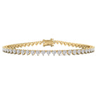 14K Gold Lab-Grown Heart Shape Diamond Tennis Bracelet Bracelets by Izakov Diamonds + Fine Jewelry | Izakov