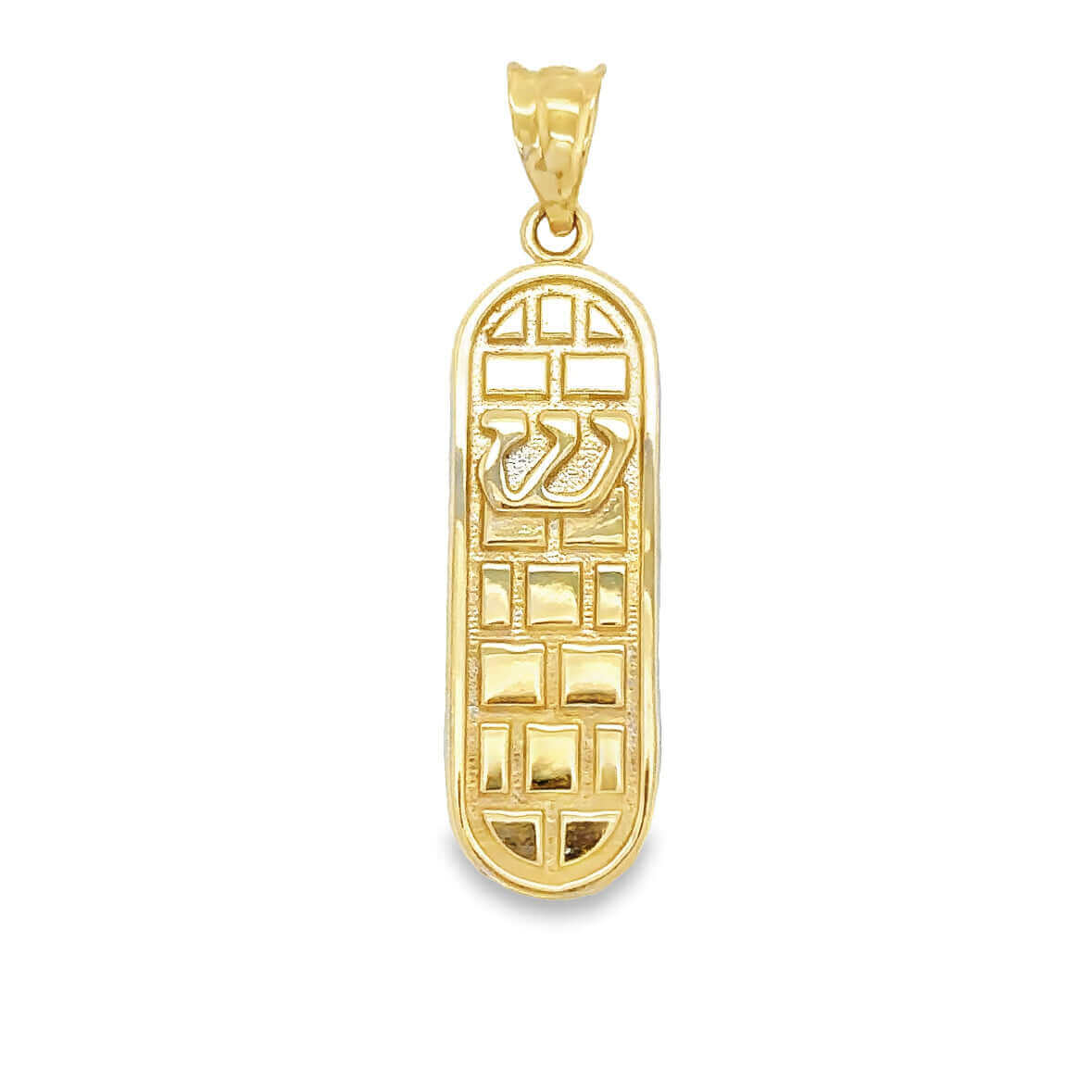 14K Gold Mezuzah Necklace Pendant - Charms & Pendants - Izakov Diamonds + Fine Jewelry