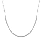 Micro Pave Diamond Bar Cable Link Necklace by Izakov Fine Jewelry with sparkling micro pave diamonds on a cable chain.