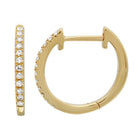 Elegant gold diamond hoop earrings from our luxury jewelry collection