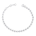14K Gold Micro Pave Diamond Star Links Bracelet White Gold Bracelets by Izakov Diamonds + Fine Jewelry | Izakov