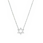 14K Gold Mini Star Of David Necklace White Gold Necklaces by Izakov Diamonds + Fine Jewelry | Izakov