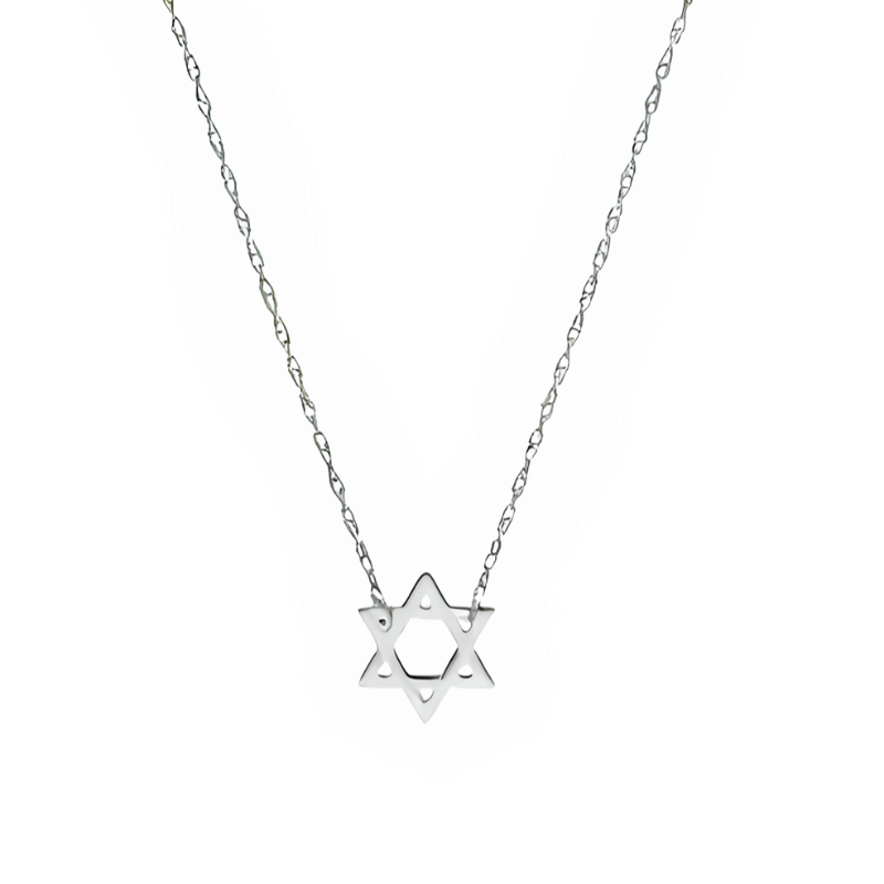 14K Gold Mini Star Of David Necklace - Necklaces - Izakov Diamonds + Fine Jewelry