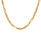 Elegant gold chain necklace with unique link design - perfect statement piece from our luxury jewelry collection.