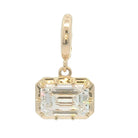 Multi Prong Set Lab Diamond Pendant in 14K gold with a brilliant lab-grown diamond, by Izakov Fine Jewelry.