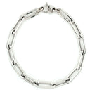 Sterling silver chain link bracelet with clasp from our luxury jewelry collection