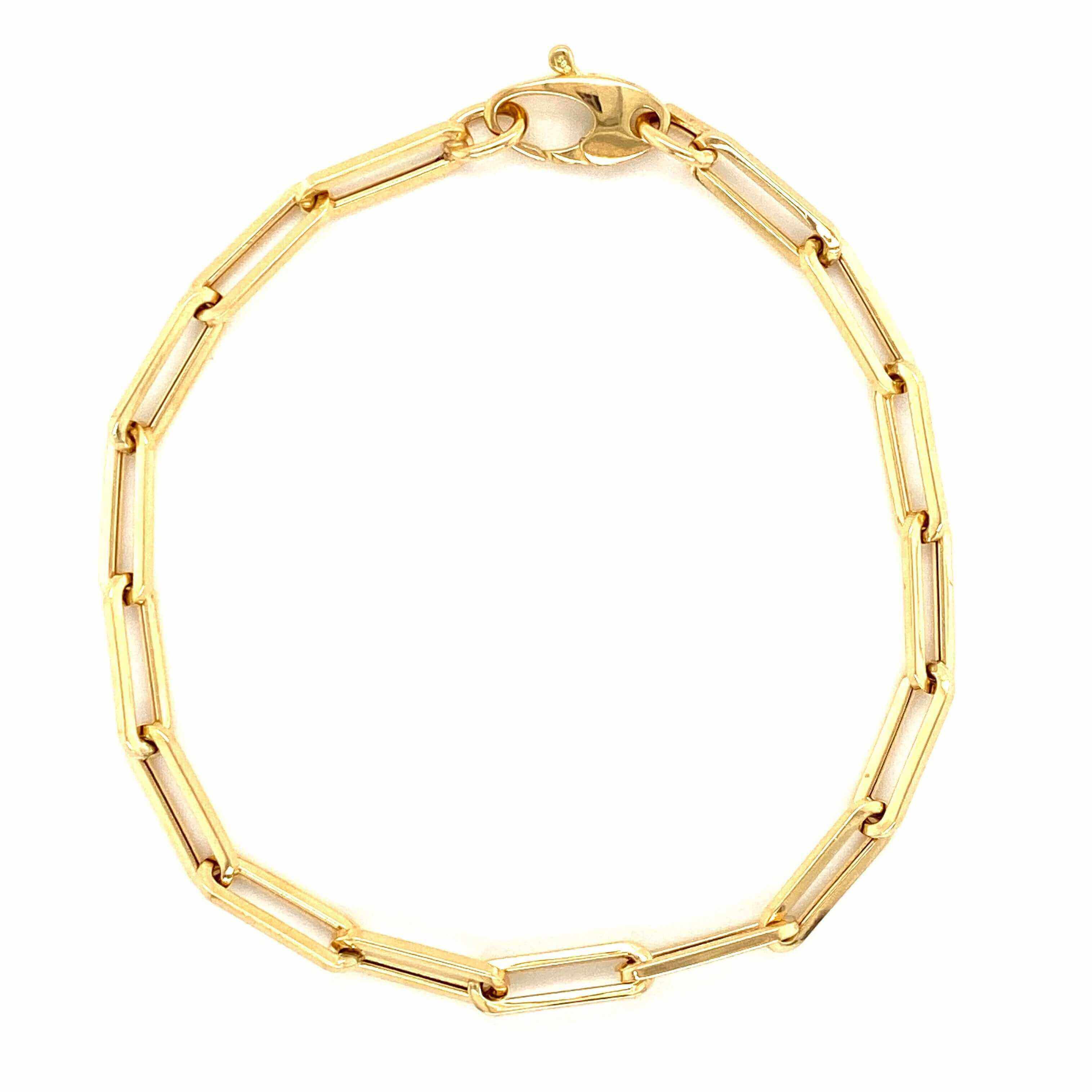 Elegant gold link bracelet for women from our luxury jewelry collection, perfect accessory for any occasion and outfit.